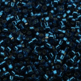 Miyuki delica's 11/0 - Silver Lined Blue Zircon Dyed - DB0608